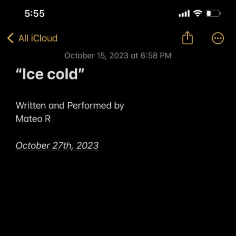 Ice cold | Boomplay Music