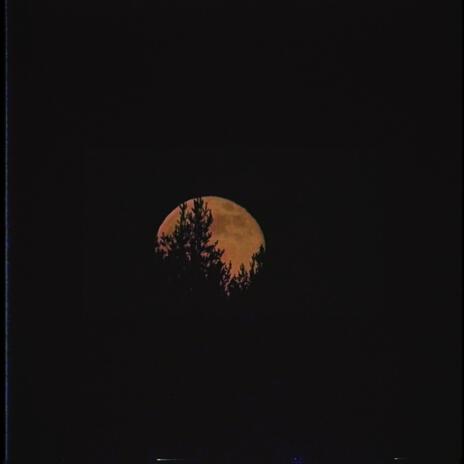 Smoking weed on the porch looking at the moon