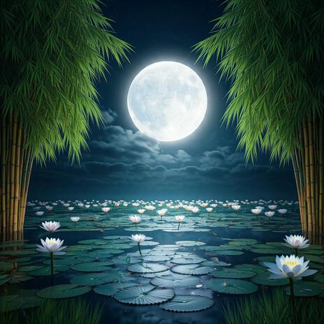 Moonlit Lotus Pond