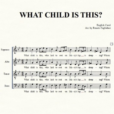 WHAT CHILD IS THIS? (Part for Alto)