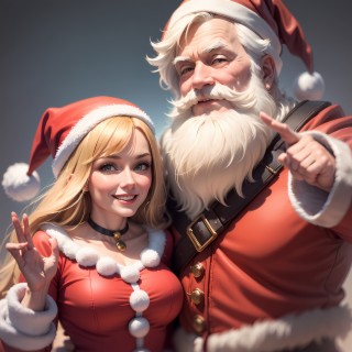 Beat - Santa Claus and Mrs. Claus greet us