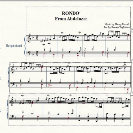 H. Parcell. RONDO' from Abdelazer. Arr. for Harpscord | Boomplay Music