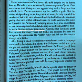 Roman RIP! (Tacitus zinged young Arrius Calpurnius Piso, AKA Lucius Caesennius Paetus, in 'Annals' and tore St. Peter a new asshole for all eternity. Hell yeah. Seize it. Page 349, Penguin Classics!)