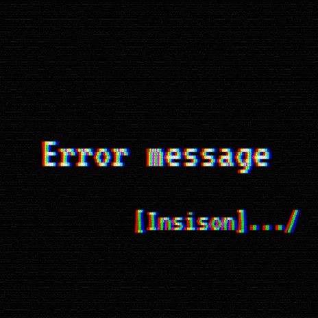 Error Message I