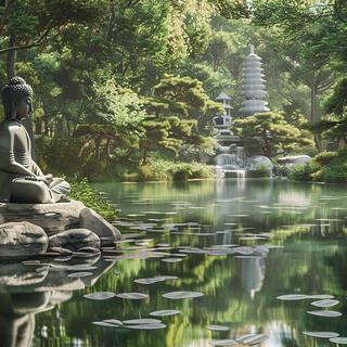 Fredens tempel: Japansk zenmusik, Djup avslappning, Meditation, Andlig utveckling, Buddhistisk praktik, Lugna din själ och sakta ner