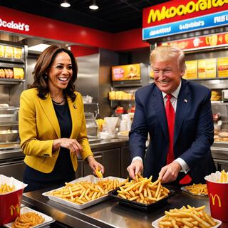 Trump vs Kamala: Battle Over Fries at McDonald’s