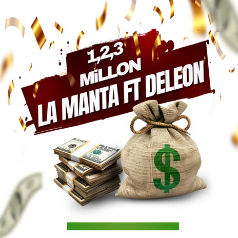 1,2,3 millón ft. DELEON | Boomplay Music