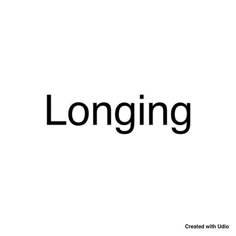 LONGING | Boomplay Music