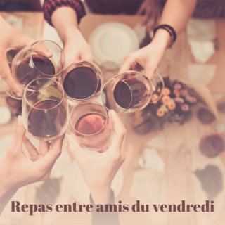 Repas entre amis du vendredi: Soirée de plaisir avec vin et conversation, Jazz appartement parisien cosy