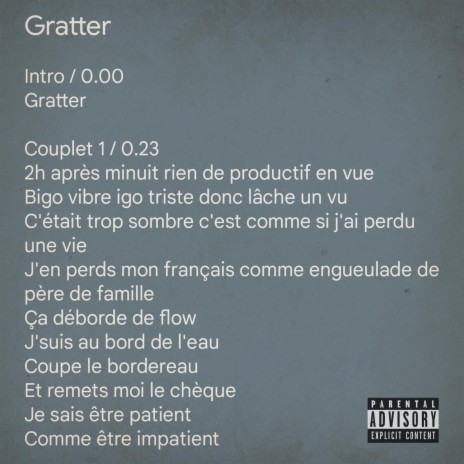 Gratter | Boomplay Music