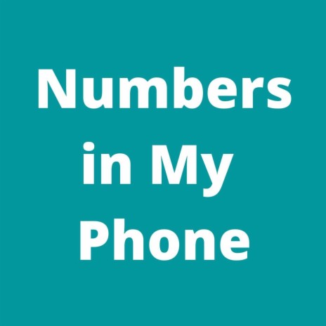 Numbers in My Phone | Boomplay Music