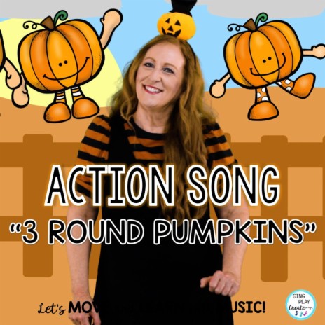 Three Round Pumpkins (Childrens Halloween Song and Nursery Rhyme)
