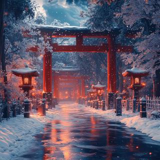 Snow-Covered Torii Gates