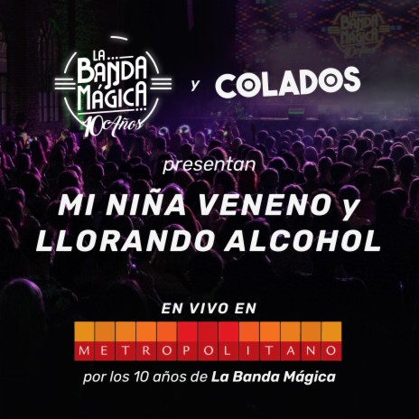 Mi Niña Veneno - Llorando Alcohol (En vivo) ft. La Banda Mágica | Boomplay Music