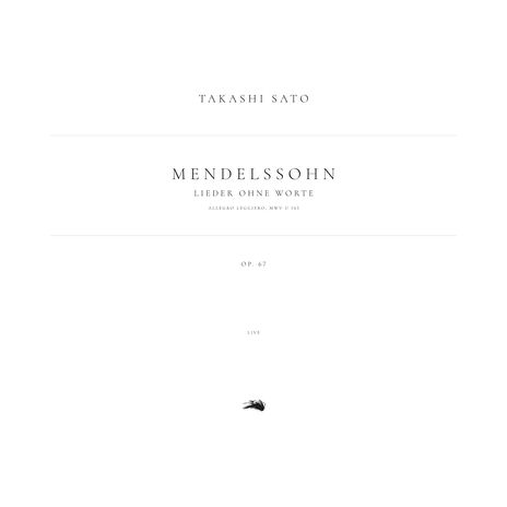 Lieder ohne Worte, Op. 67: No. 2 in F-Sharp Minor. Allegro leggiero, MWV U 145 (Live) ft. Takashi Sato | Boomplay Music