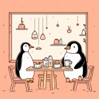 Penguins at the coffee shop
