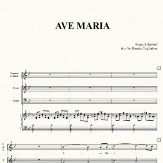 AVE MARIA by SCHUBERT. English lirycs. For Sopr. or Tenor and (ad lib.)SAB Choir)