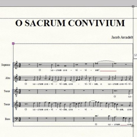 O SACRUM CONVIVIUM, Part for Tenor I | Boomplay Music