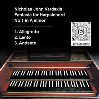 Vardaxis: Fantasia No 1 for Harpsichord, in A minor