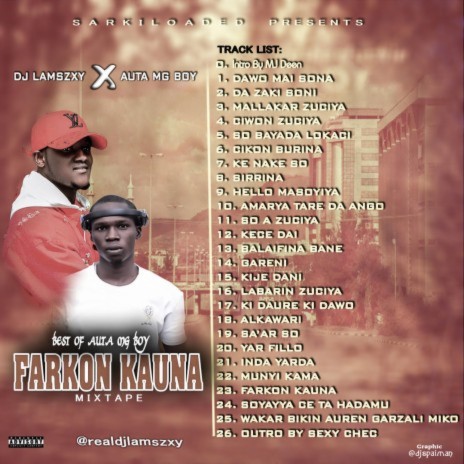 Farkon Kauna Mixtape ft. Auta MG Boy | Boomplay Music