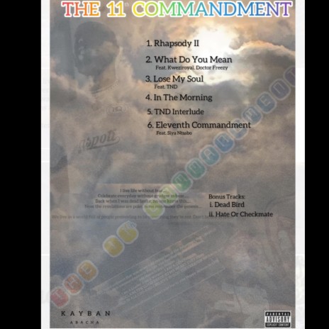 Eleventh Commandment ft. Siya Ntsabo