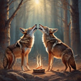Coyotes Howl to the Cadence of the Shamanic Drum