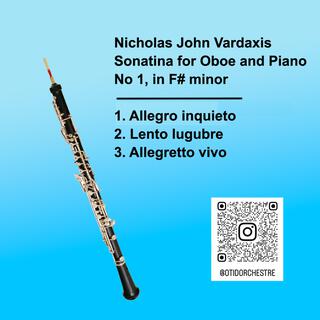 Vardaxis: Sonatina for Oboe and Piano No 1, in F# minor