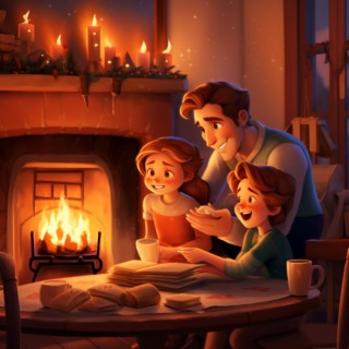 Glowing Tunes: A Fireplace Christmas