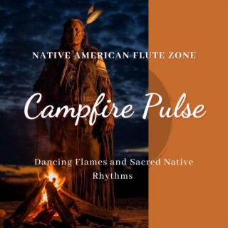 Campfire Pulse: Dancing Flames and Sacred Native Rhythms