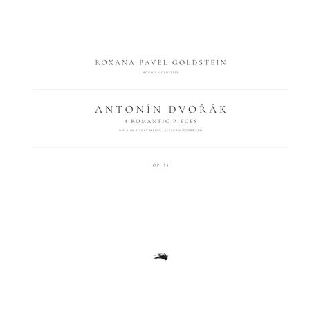 4 Romantic Pieces, Op. 75: No. 1 in B-Flat Major. Allegro moderato ft. Roxana Pavel Goldstein & Monica Goldstein | Boomplay Music