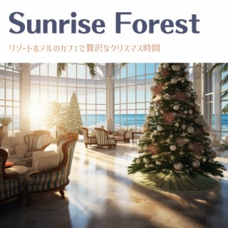 リゾートホテルのカフェで贅沢なクリスマス時間