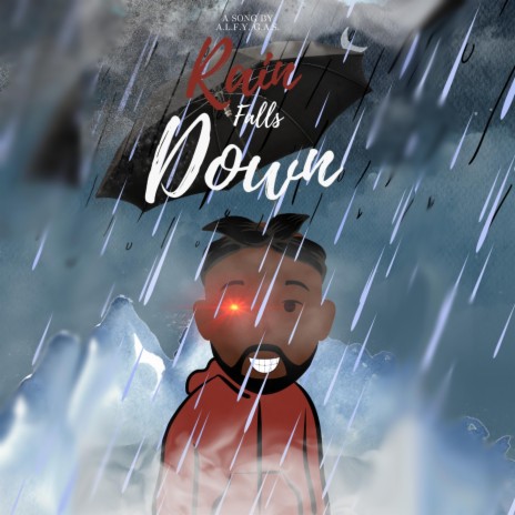 Rain falls down