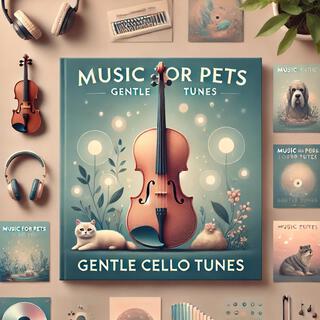 Gentle cello tunes and ambient sounds provide a calming atmosphere for pets.