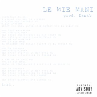 Le mie mani ft. Dantb lyrics | Boomplay Music