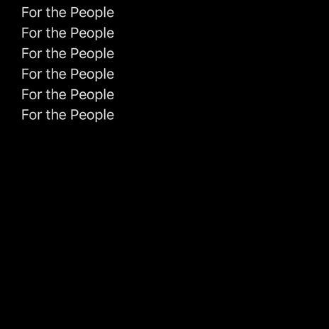 For the People | Boomplay Music