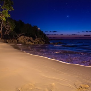 night at the beach