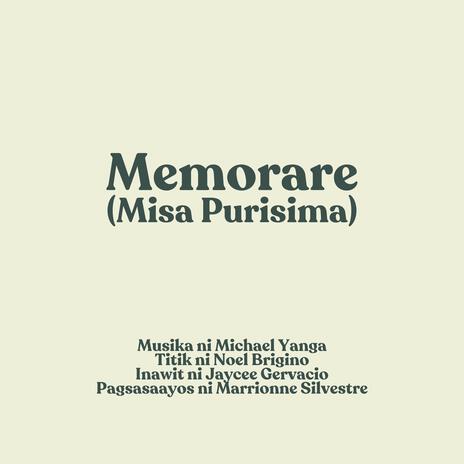 Memorare (Misa Purisima) ft. Jaycee Gervacio | Boomplay Music