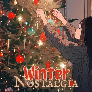 Winter Nostalgia: Xmas Lofi Beats with Blowing Snow & Fireplace