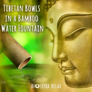 Tibetan Bowls in a Bamboo Water Fountain