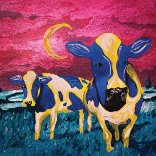 Two Cattle and the Moon