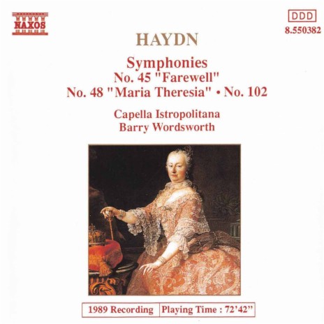 Symphony No. 48 in C Major, Hob. I:48, Maria Theresa: IV. Finale. Allegro ft. Barry Wordsworth | Boomplay Music