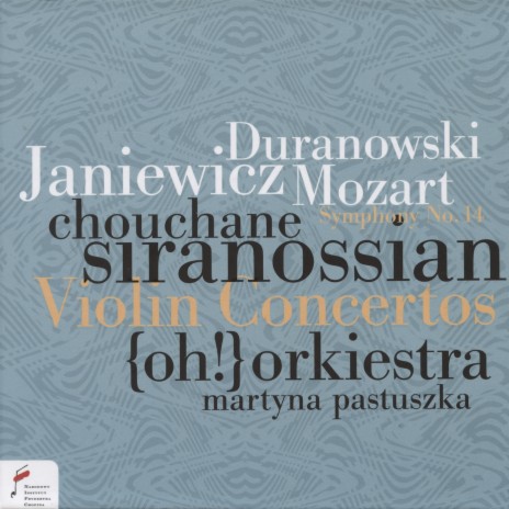 August Fryderyk Duranowski: Violin Concerto in a Major, Op. 8: II. Adagio ft. {oh!} Orkiestra Historyczna & Martyna Pastuszka | Boomplay Music