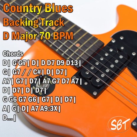 Country Blues Backing Track D Major 70 BPM | Boomplay Music