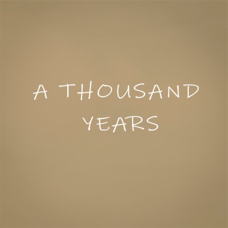 A Thousand Years (Cover) | Boomplay Music