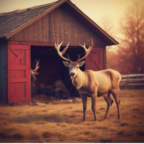 Reindeer in the Barn