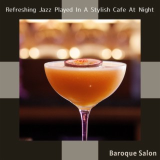 Refreshing Jazz Played in a Stylish Cafe at Night