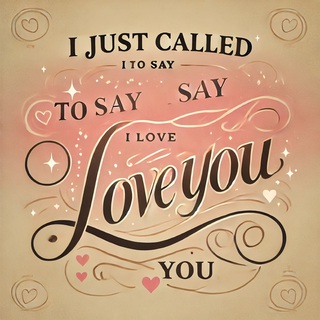 I Just Called to Say I Love You