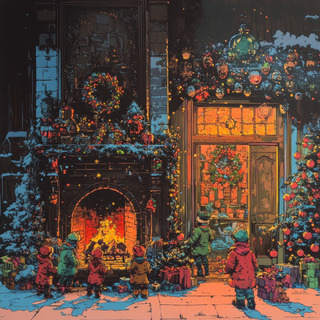 Cozy Caroling: Fireplace Ambiance