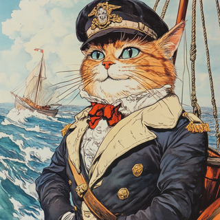 Purrfect Nautical Dreams