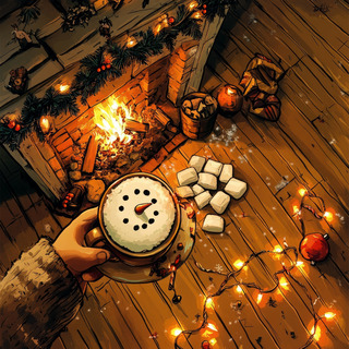 Ember Melodies: Fireside Christmas